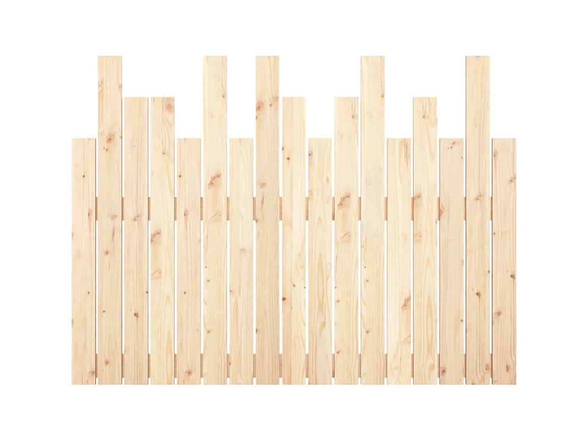 Wandhoofdbord 108x3x80 cm Massief grenenhout