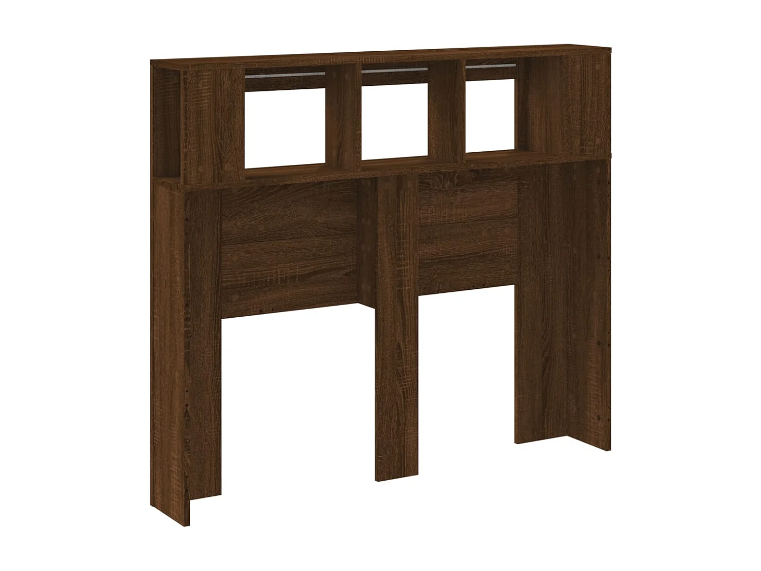 Tête de lit à LED chêne marron 120x18,5x103,5cm bois ingénierie