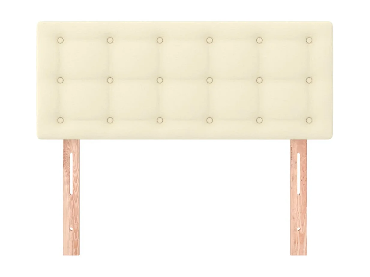 Crème hoofdbord 90x5x78/88 cm Kunstleer