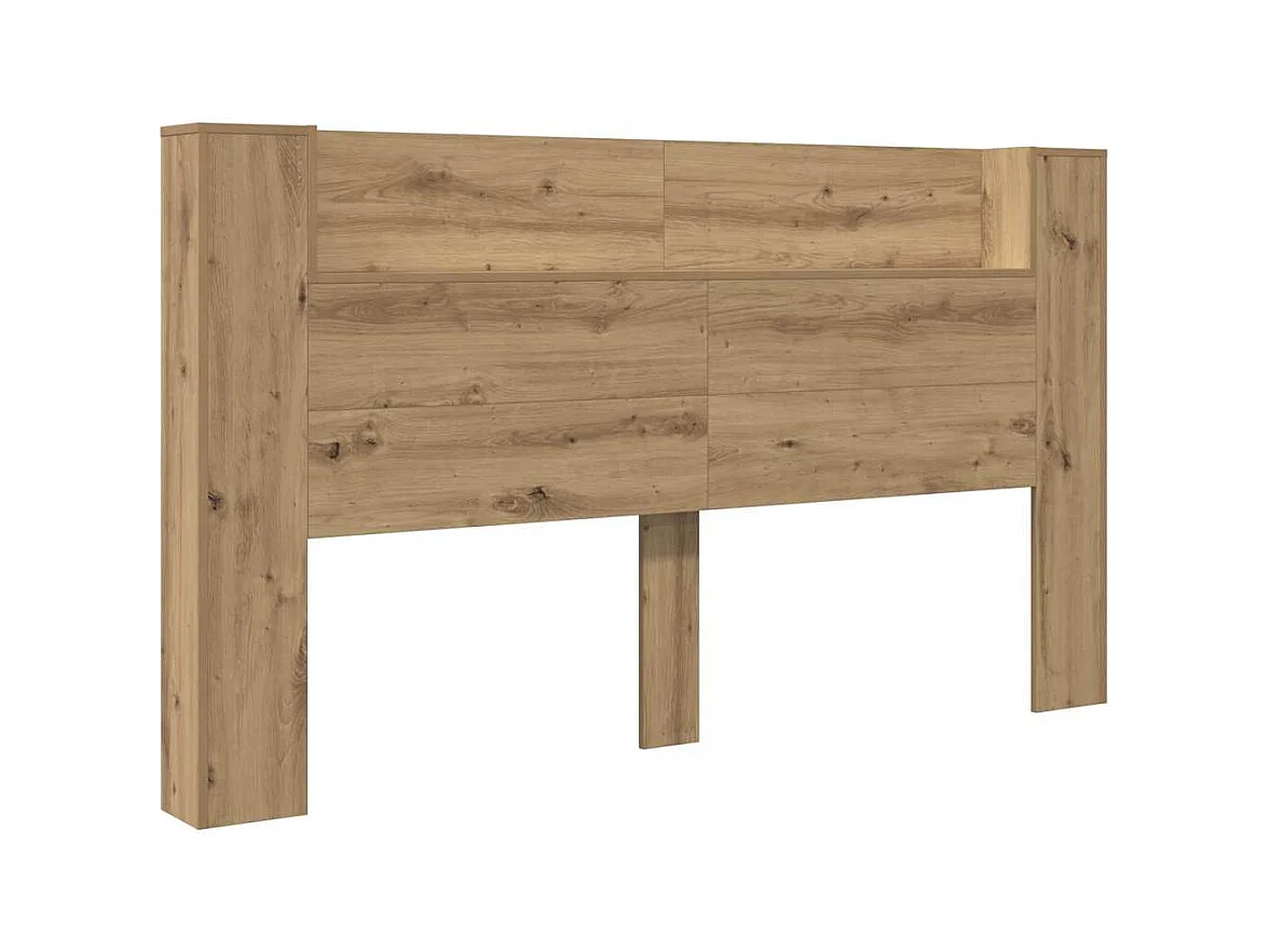 Handgemaakte eikenhouten hoofdbordkast 180 x 17 x 104,5 cm