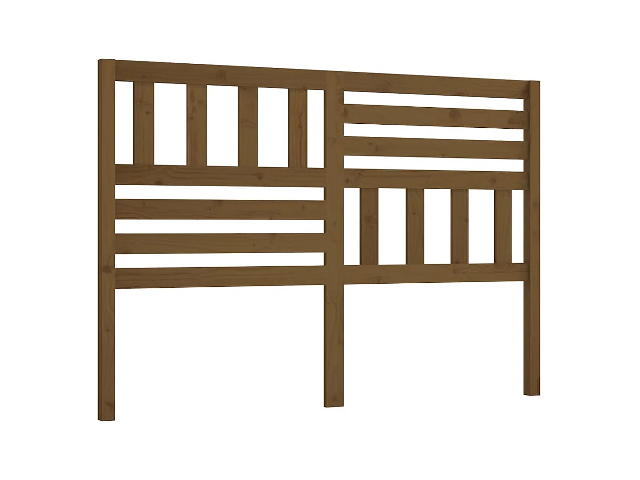 Honingbruin hoofdbord 146x4x100 cm massief grenenhout