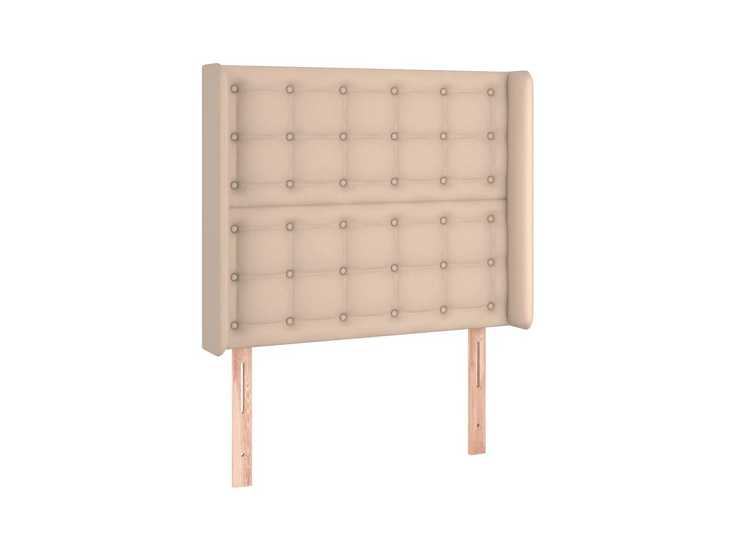 LED hoofdbord Cappuccino 103x16x118/128 cm Kunstleer