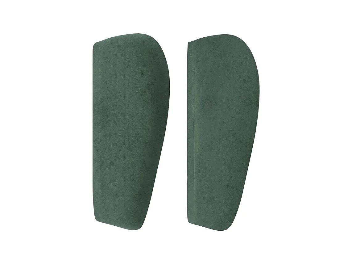Hoofdbord met vleugels Donkergroen 183x23x78/88 cm Fluweel