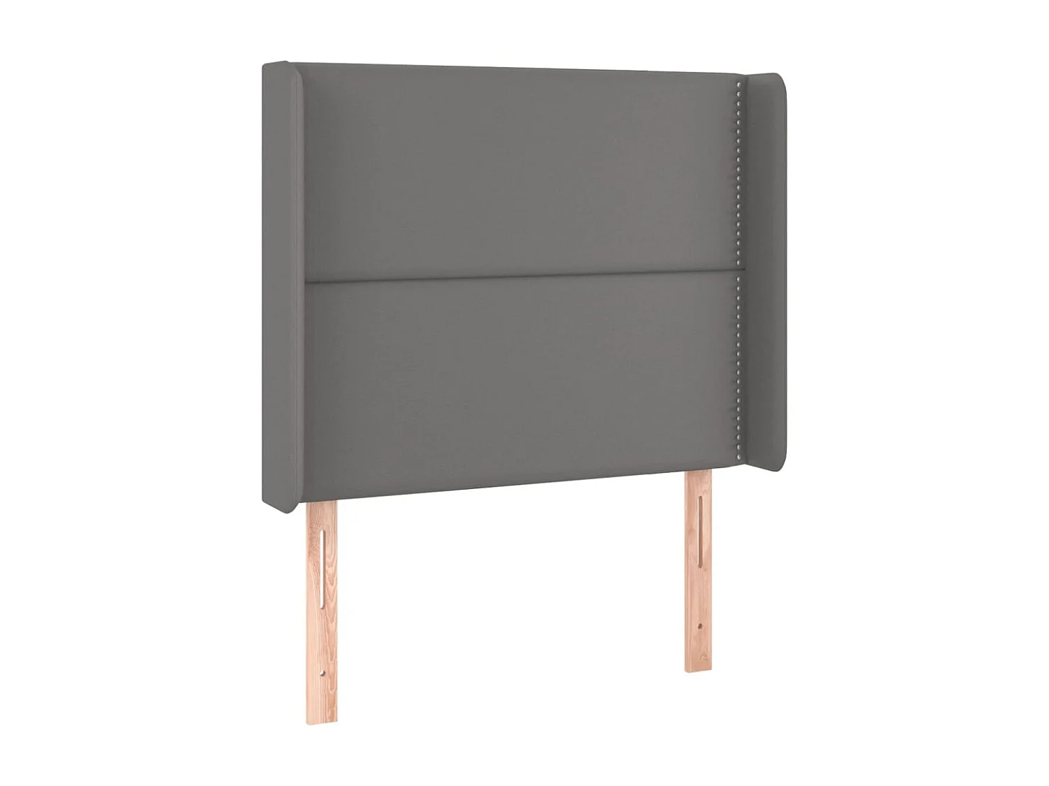 Tête de lit avec oreilles Gris 93x16x118/128 cm Similicuir