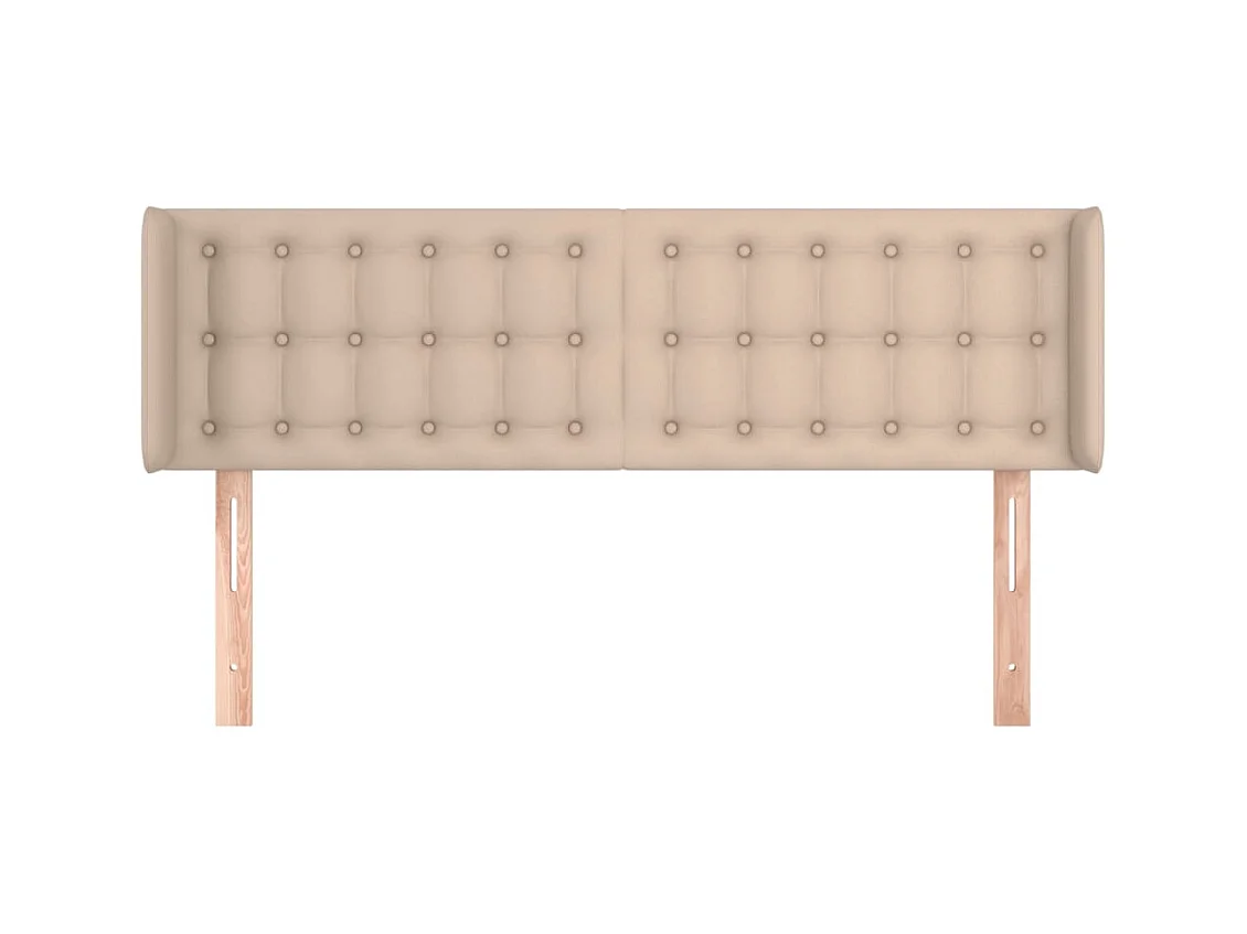 Hoofdbord met vleugels Cappuccino 147x16x78/88 cm Kunstleer