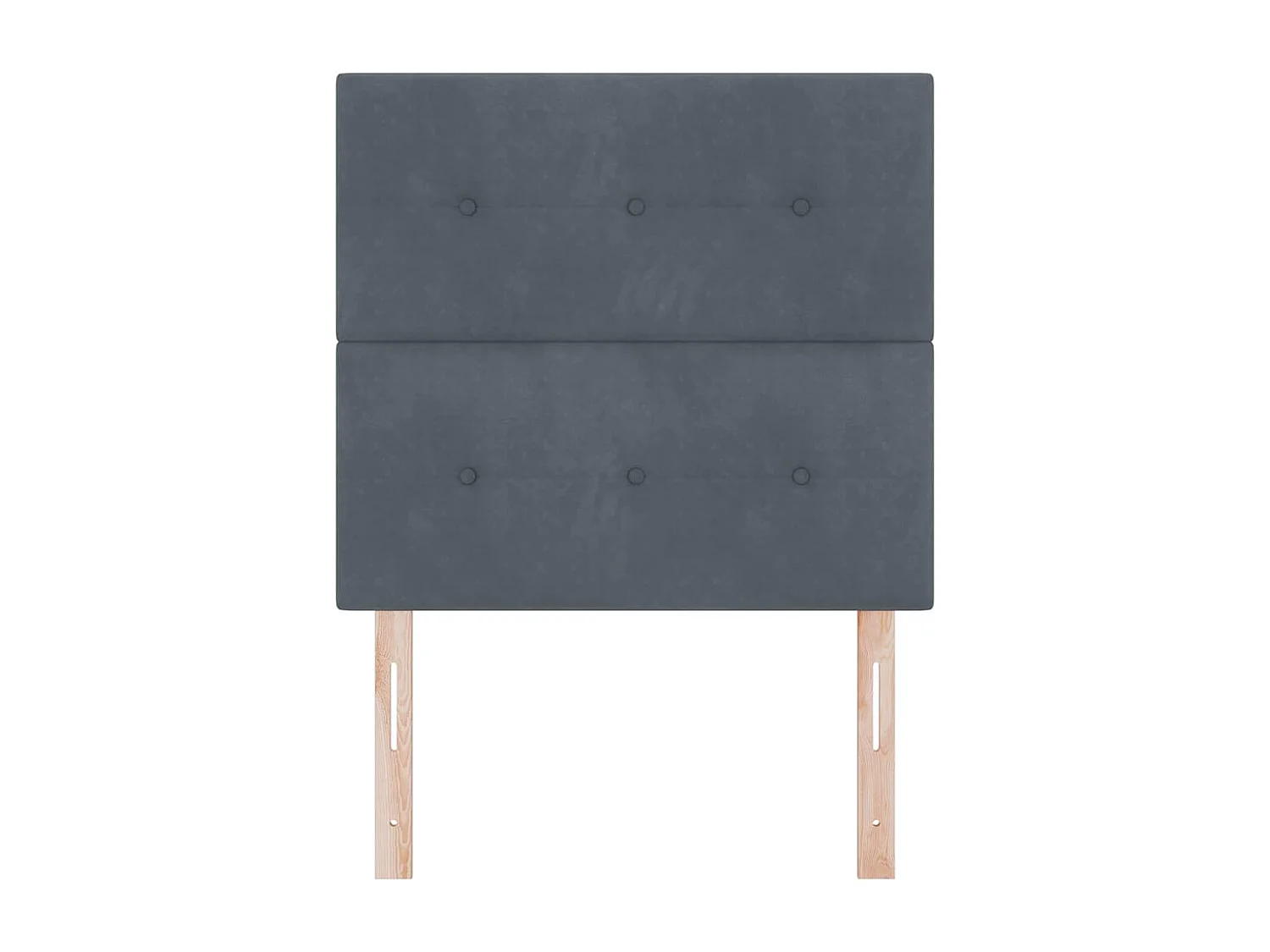 Kopfteil mit LED-Leuchten Verstellbar Grau 80 cm Samt