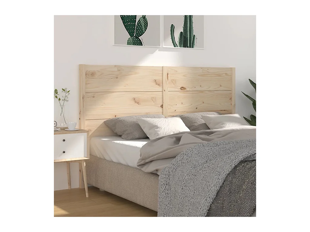 Cabecero 166x4x100 cm Madera maciza de pino