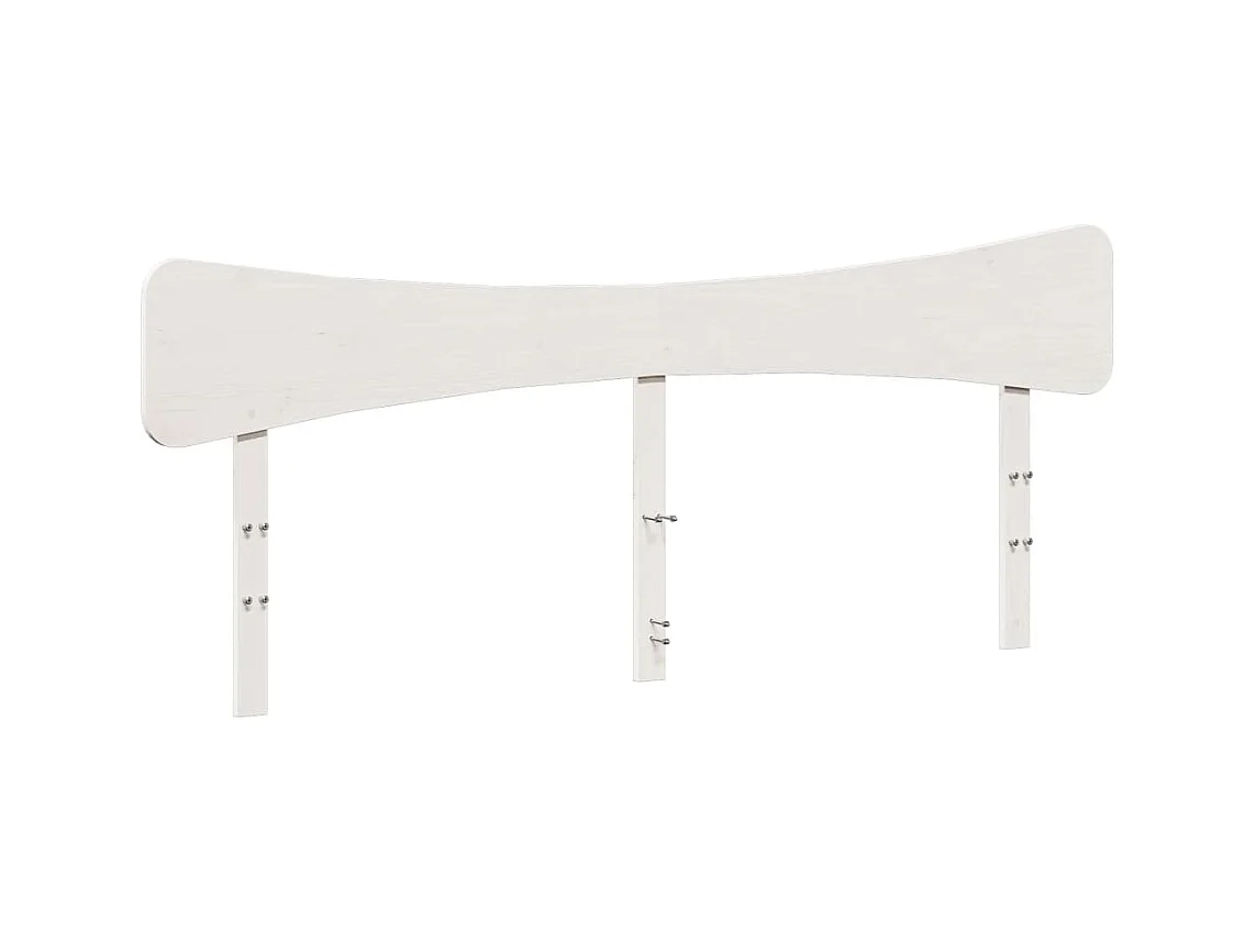 Wit hoofdbord 180 cm massief grenenhout