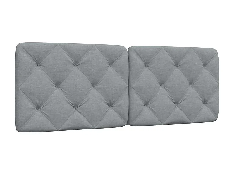 Hellgraues Kopfteilkissen 120 cm Stoff