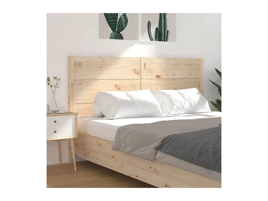 Tête de lit 206x4x100 cm Bois massif de pin