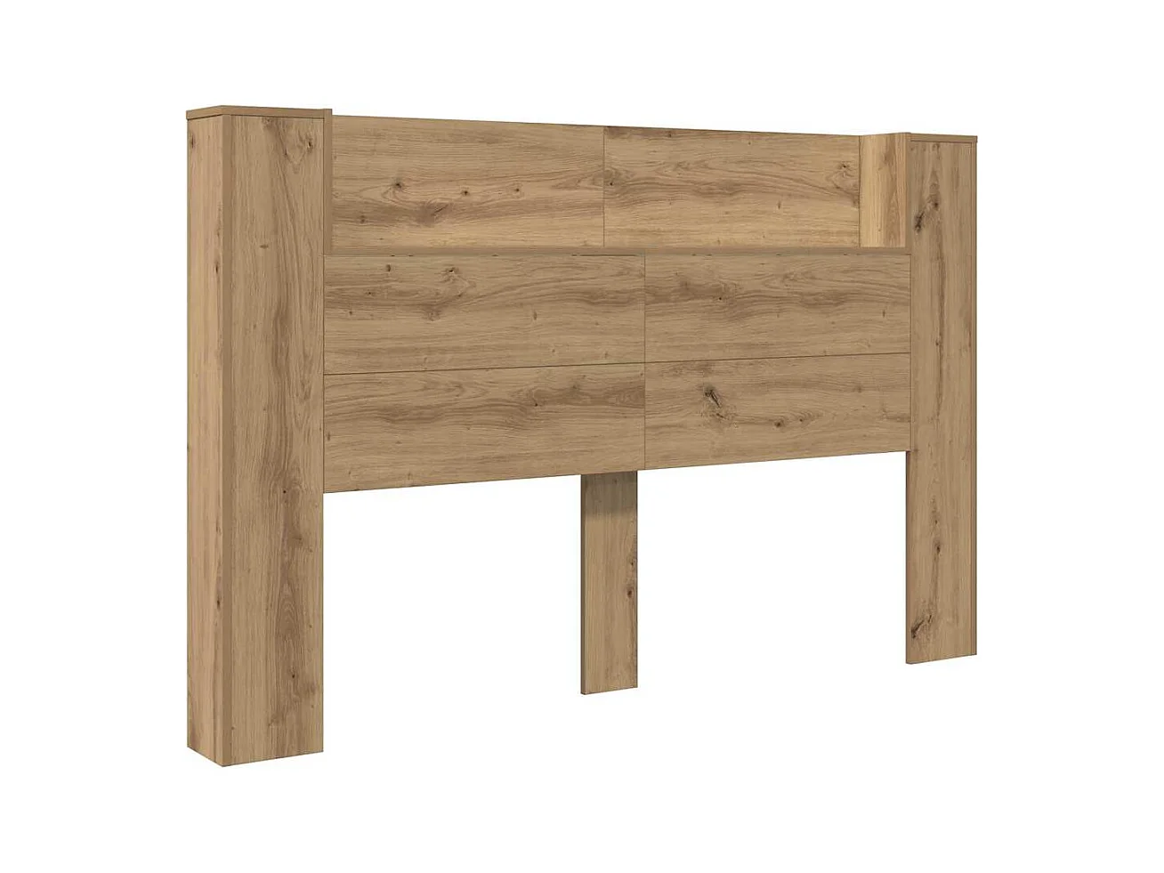 Handgemaakte eikenhouten hoofdeindekast van bewerkt hout