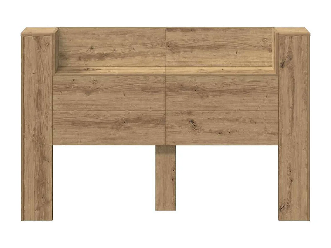 Handgemaakte eikenhouten hoofdeindekast van bewerkt hout