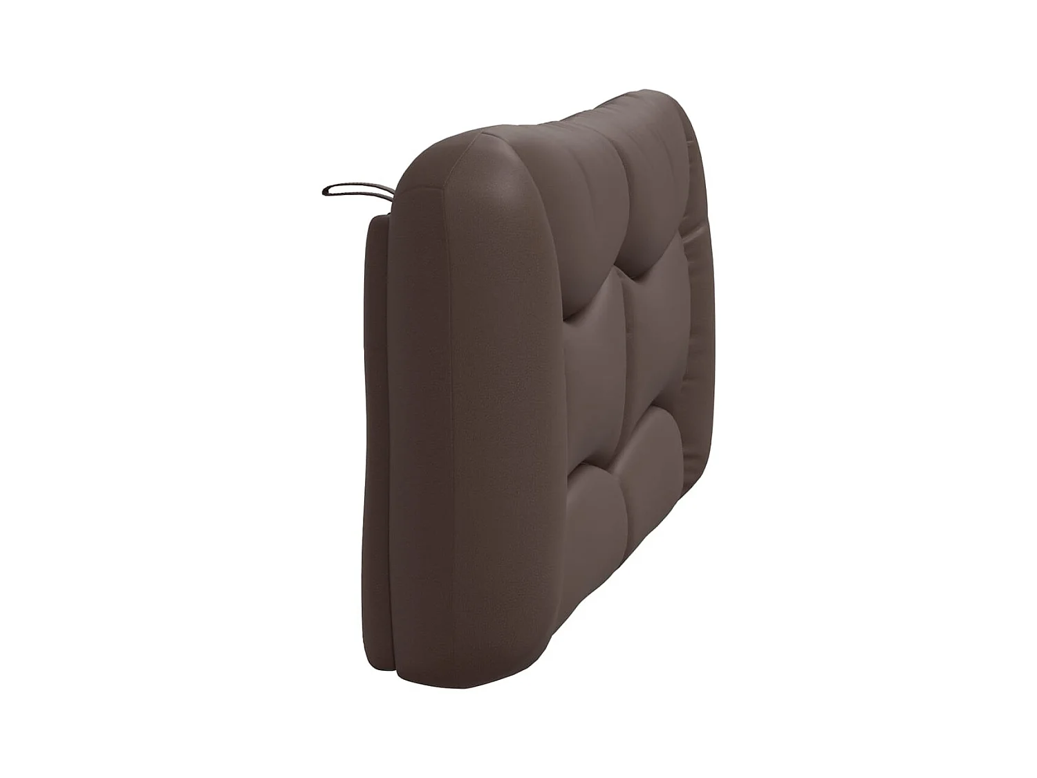 Bruin hoofdbordkussen 120 cm kunstleer