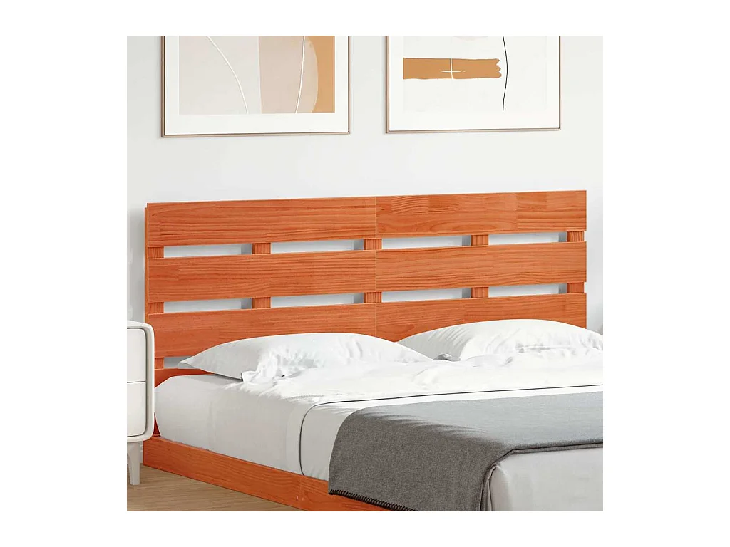 Cabecero marrón 140,5 x 3 x 80 cm Madera maciza de pino