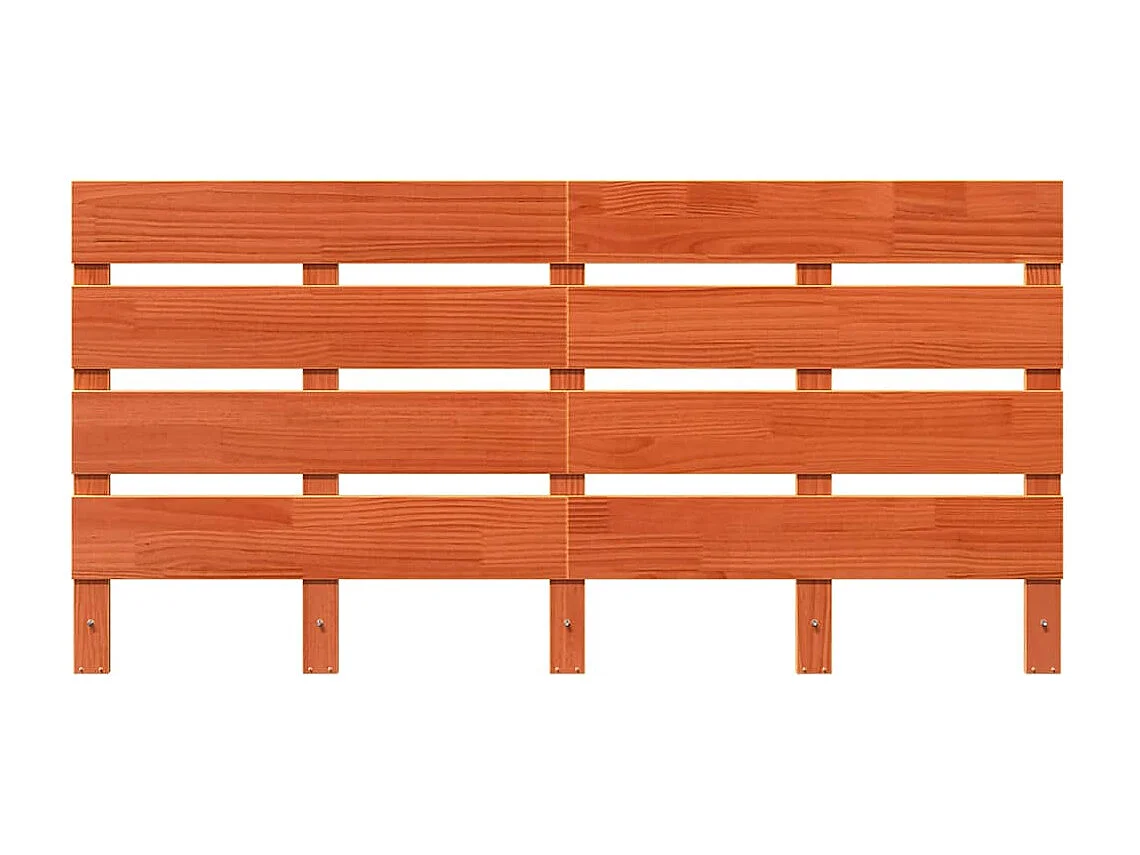 Bruin hoofdbord 140,5 x 3 x 80 cm Massief grenenhout