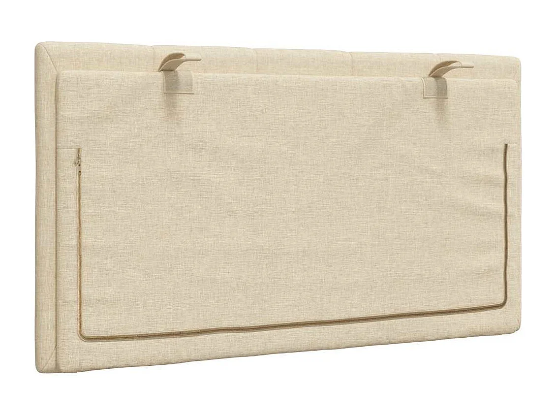 Crème hoofdbordkussen 90 cm stof