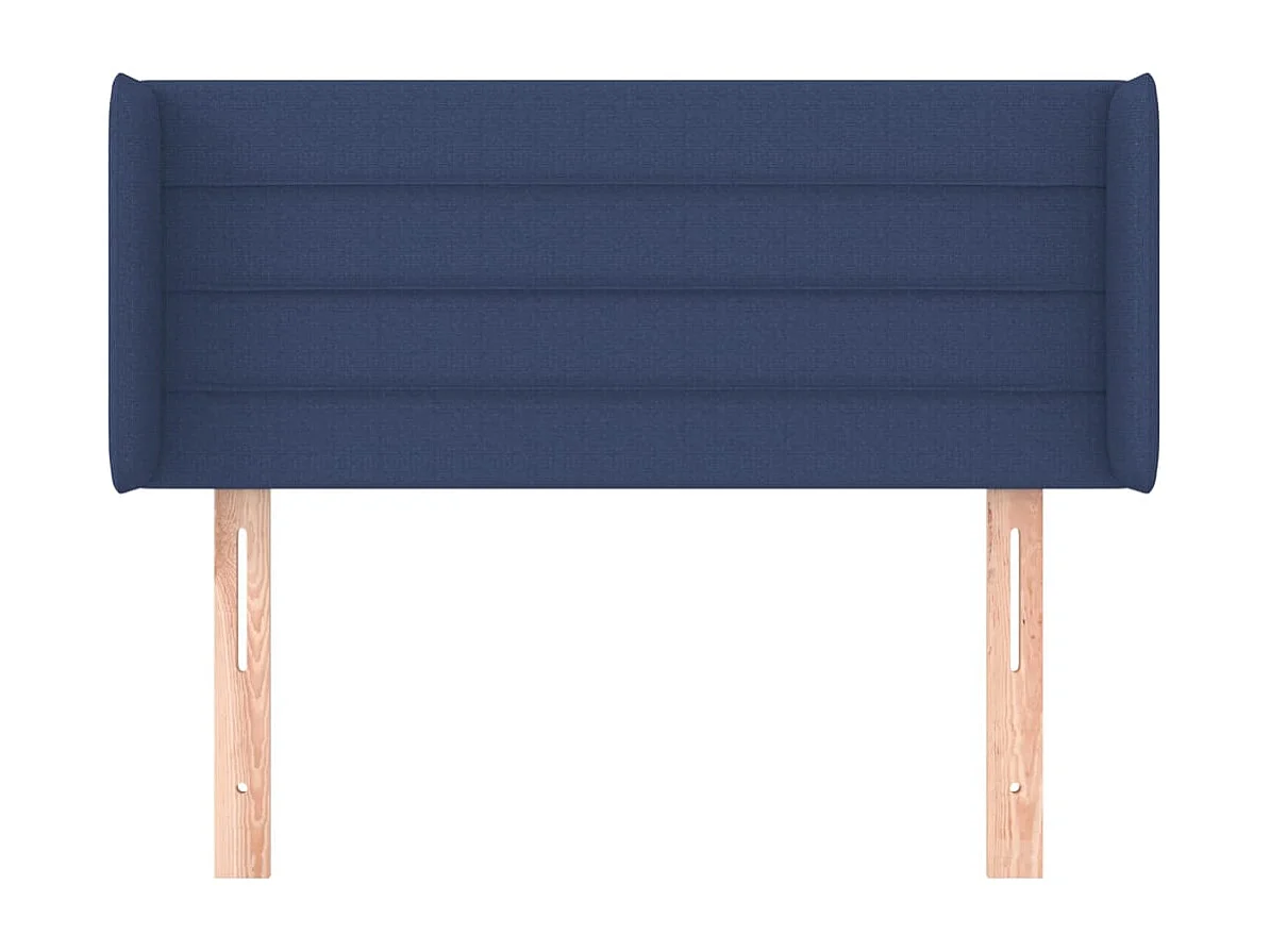 Hoofdbord met vleugels Blauw 93x16x78/88 cm Stof