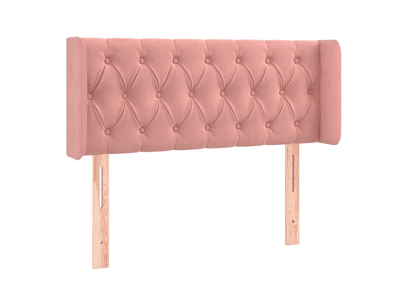 Hoofdbord met oren Rose 93x16x78/88 cm Fluweel