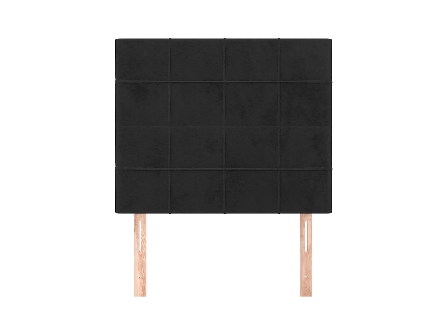 Têtes de lit 2 pcs Noir 100x5x78/88 cm Velours