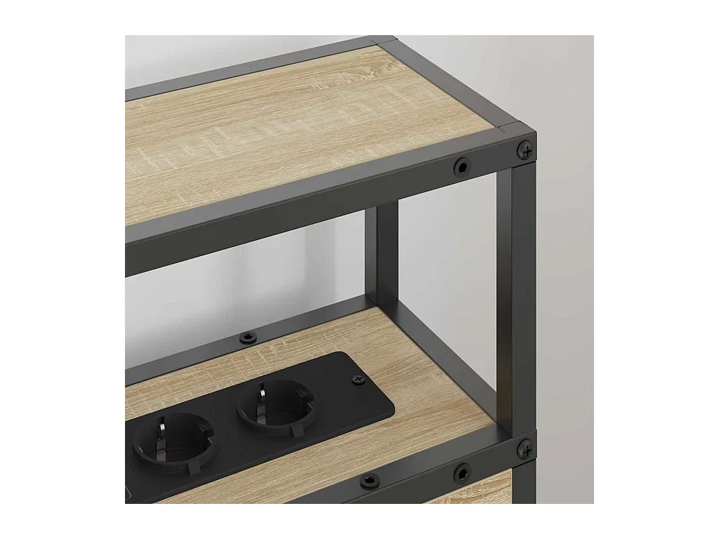 Sonoma Eiken 100cm Opberghoofdeinde Gemaakt van Geconstrueerd Hout