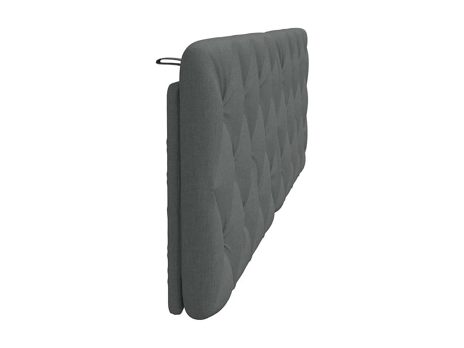 Coussin de tête de lit gris foncé 160 cm tissu