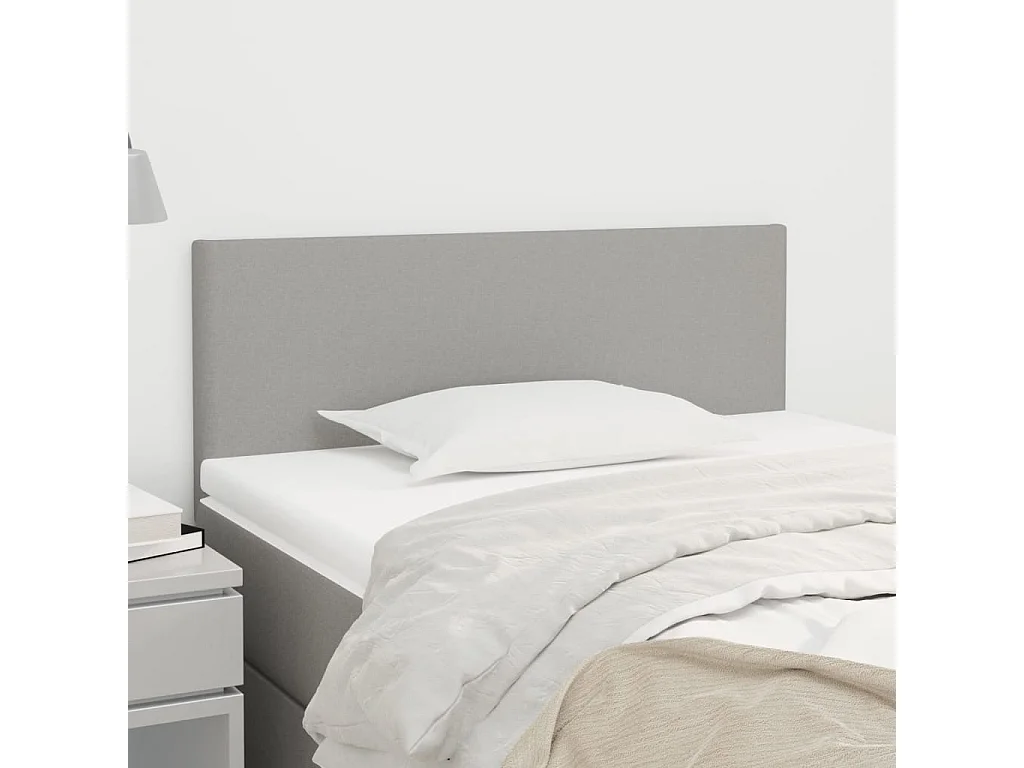 Tête de lit Gris clair 80x5x78/88 cm Tissu