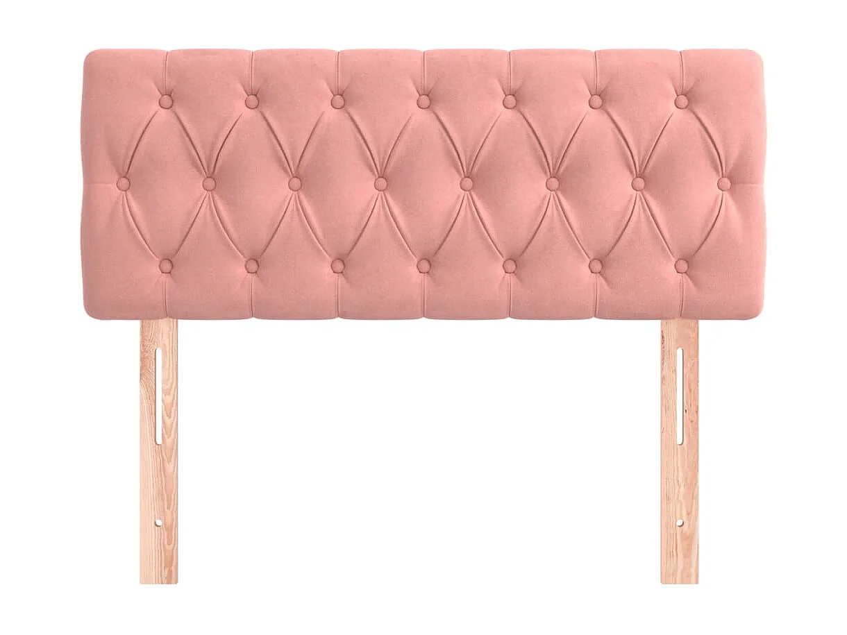 Testiera Rose 90x7x78/88 cm Velluto