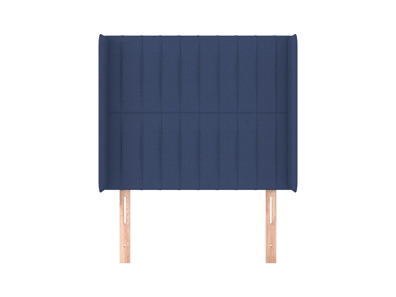 Hoofdbord met vleugels Blauw 83x16x118/128 cm Stof