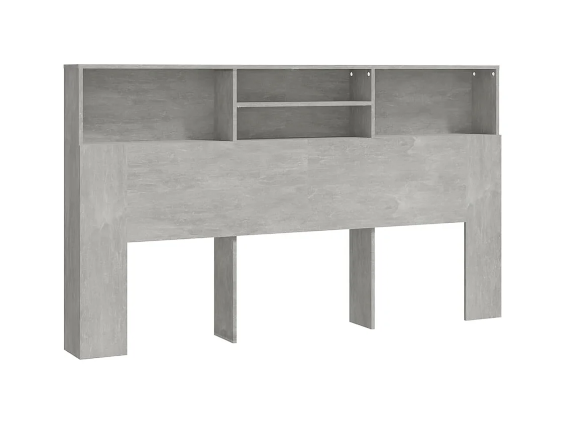 Betongrijs hoofdeindekast 180x19x103,5 cm