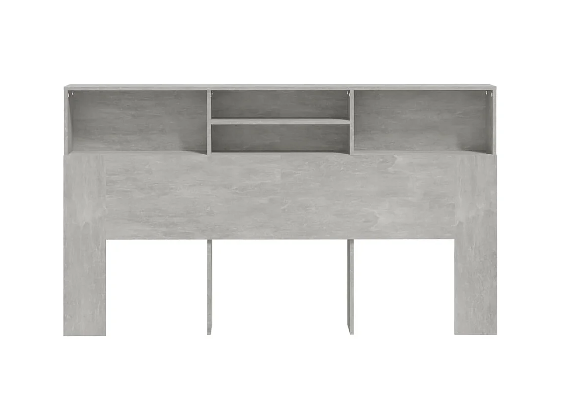 Betongrijs hoofdeindekast 180x19x103,5 cm