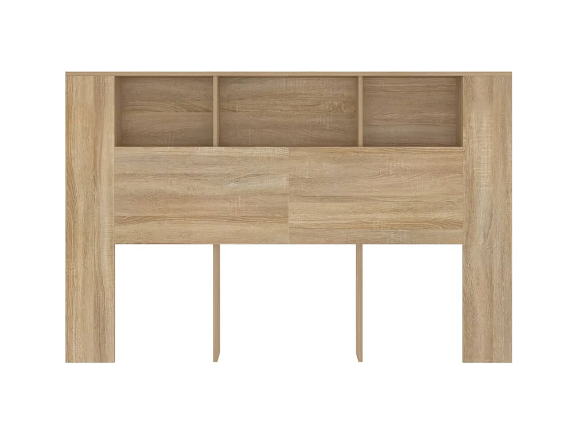 Armoire de tête de lit chêne sonoma 160x18,5x104,5 cm