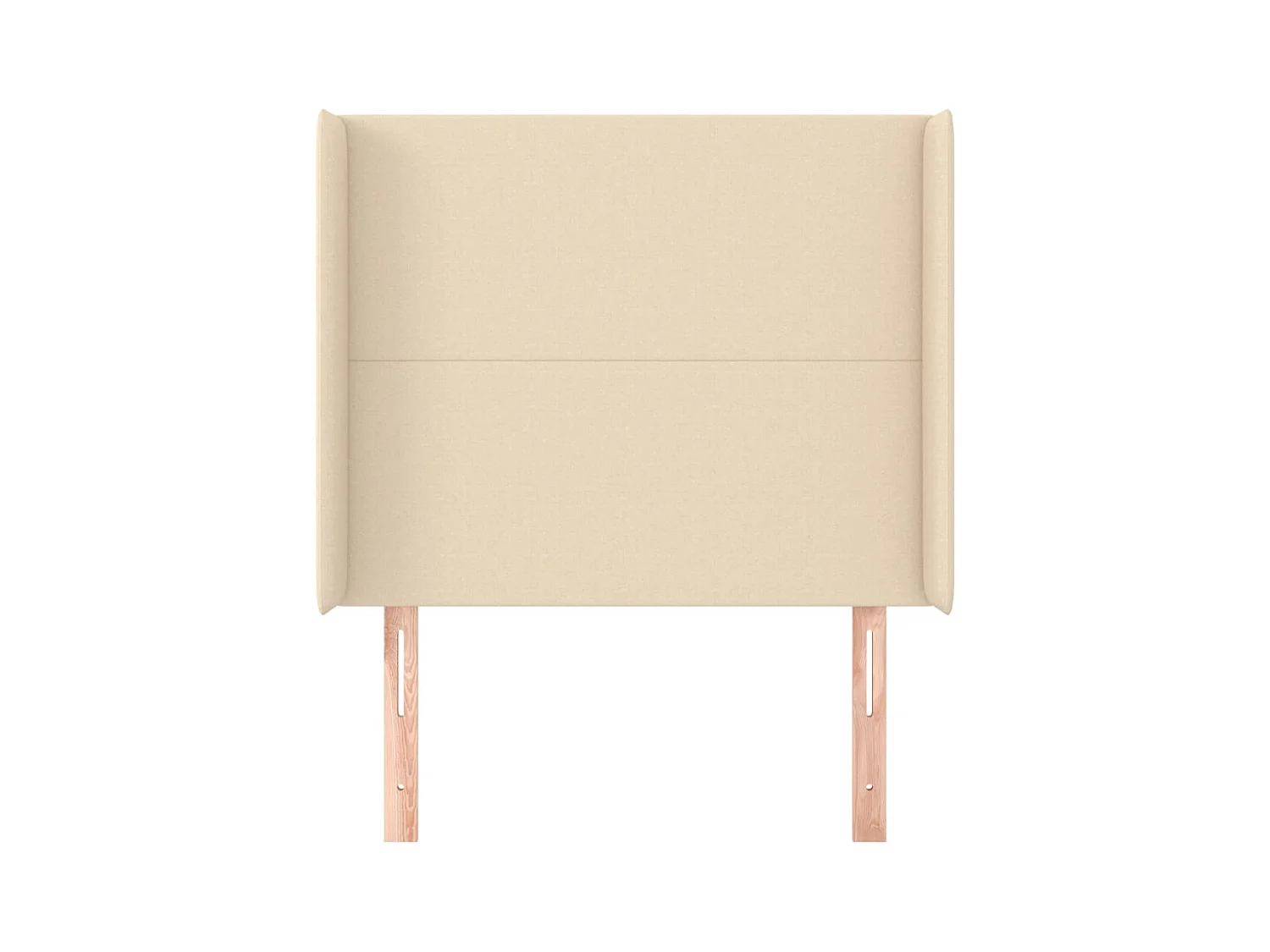 Tête de lit avec oreilles Crème 83x16x118/128 cm Tissu