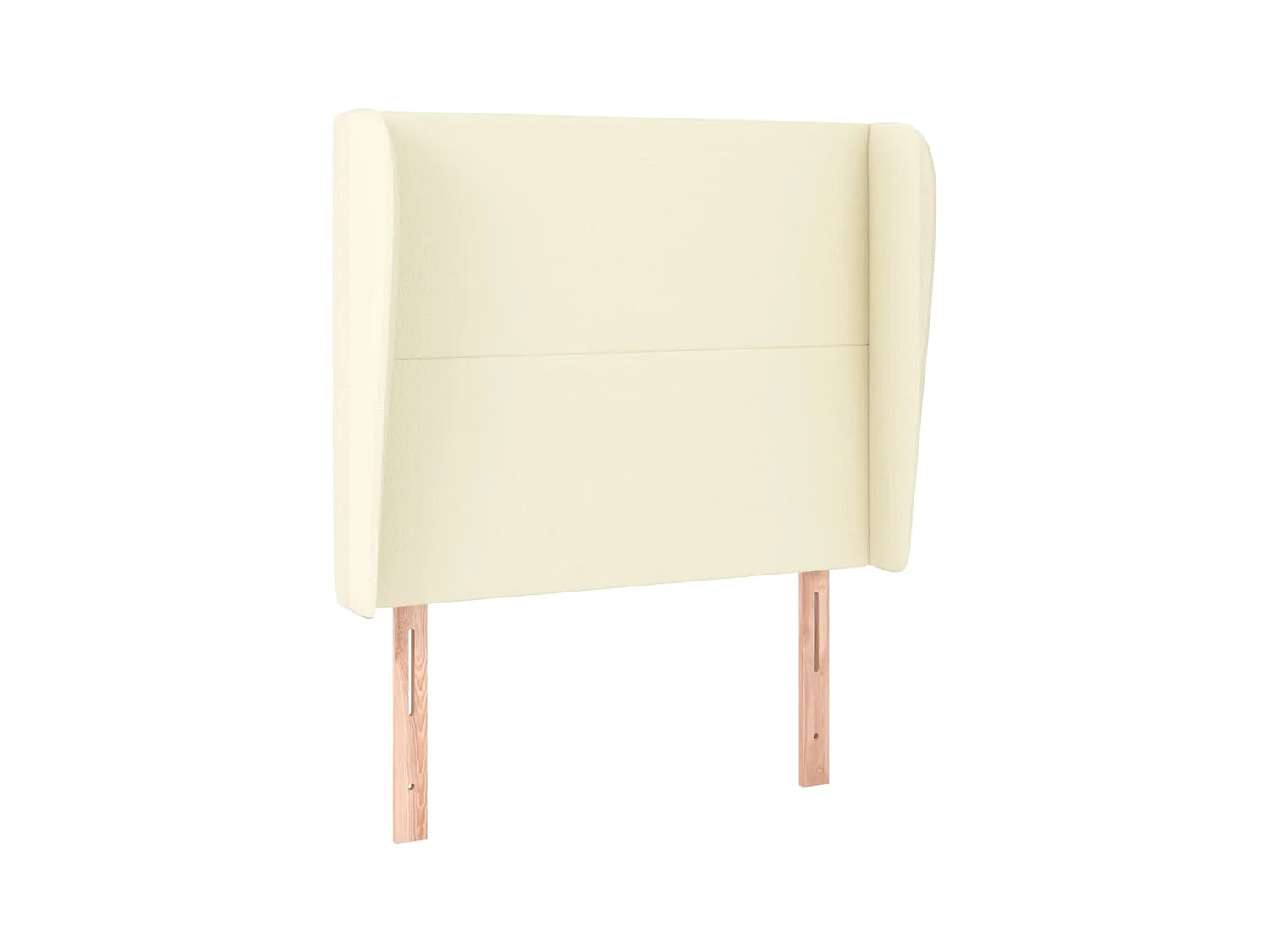 Cabecero con alas Crema 83x23x118/128 cm Piel sintética