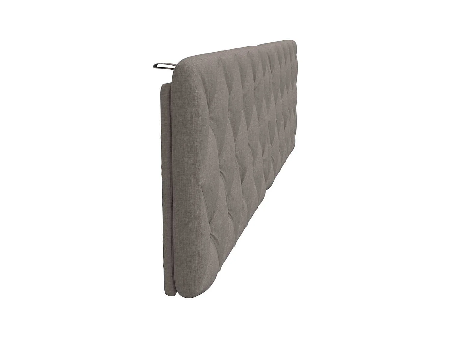 Coussin de tête de lit taupe 200 cm tissu