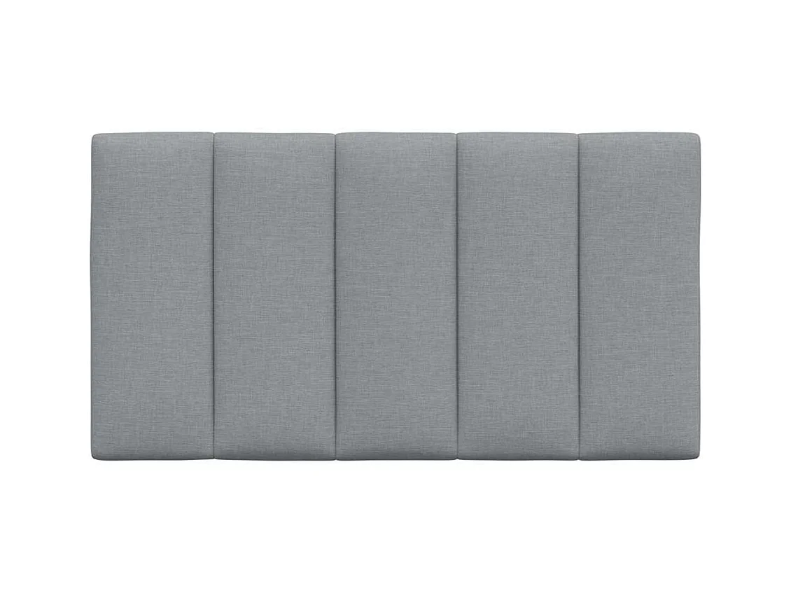 Lichtgrijs hoofdbordkussen 80 cm stof