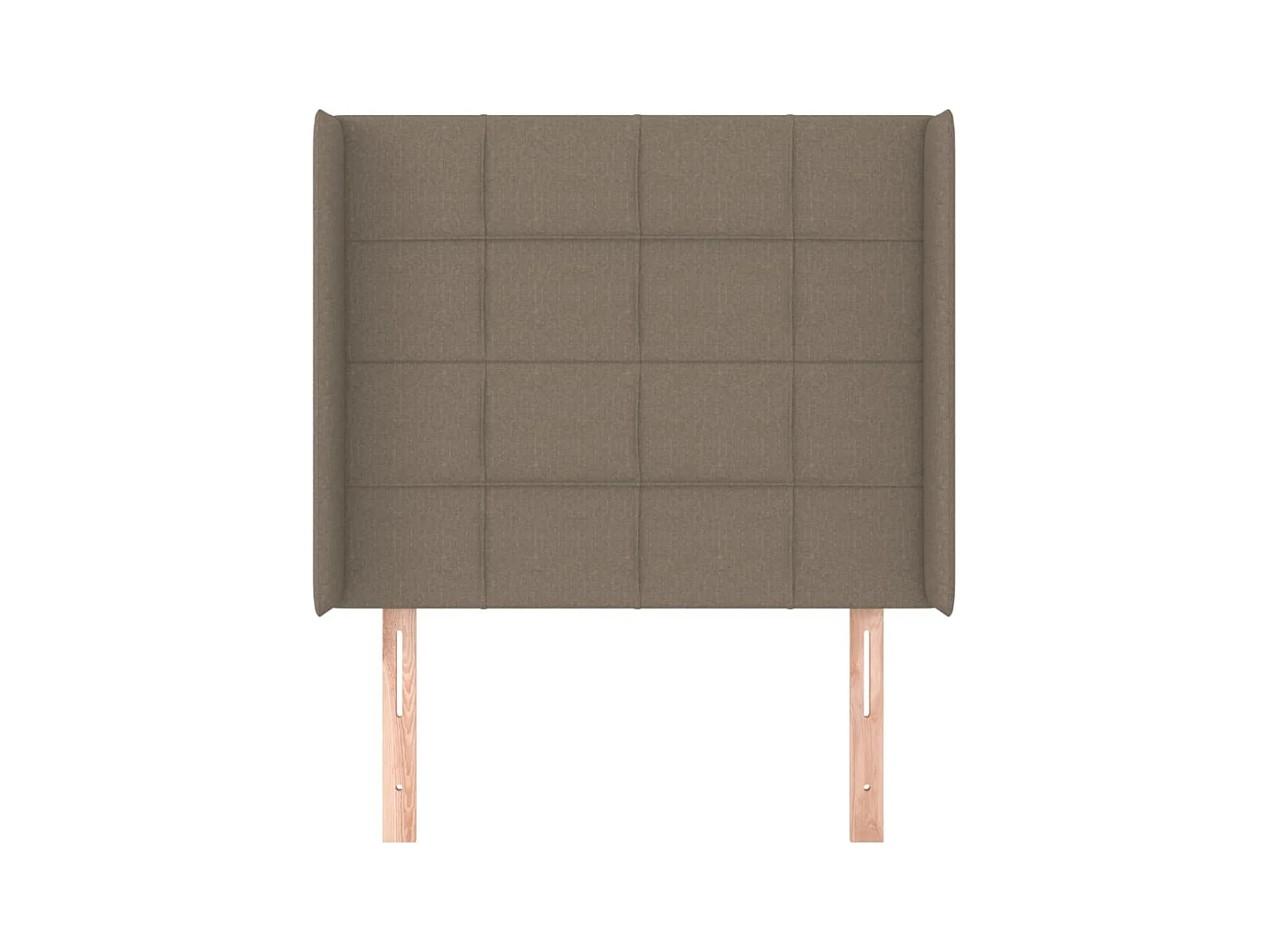 Hoofdbord met vleugels Taupe 93x16x118/128 cm Stof