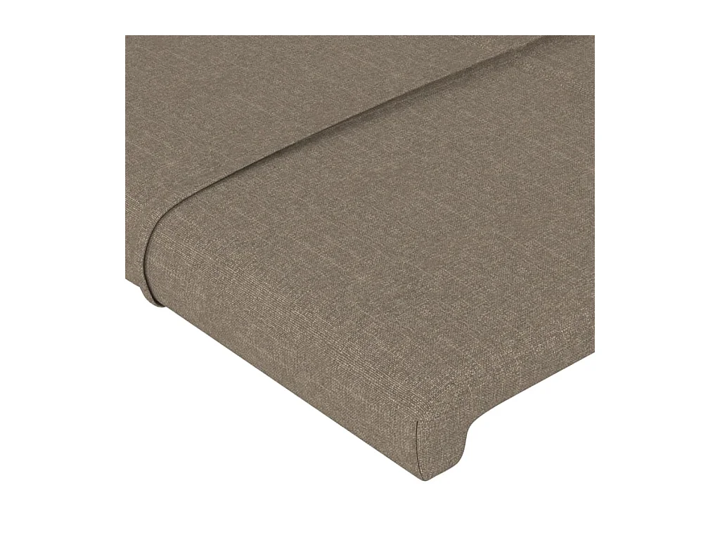 Hoofdbord met vleugels Taupe 93x16x118/128 cm Stof