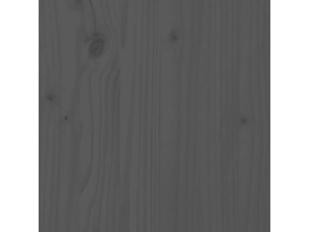 Graues Kopfteil 95,5 x 4 x 100 cm Massivholz Kiefer