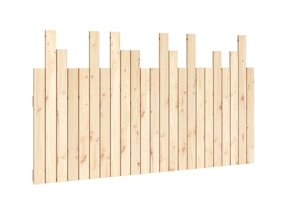 Cabecero de pared 146,5x3x80 cm Madera maciza de pino