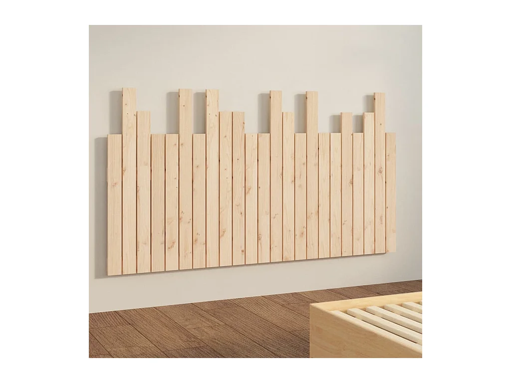 Cabecero de pared 146,5x3x80 cm Madera maciza de pino