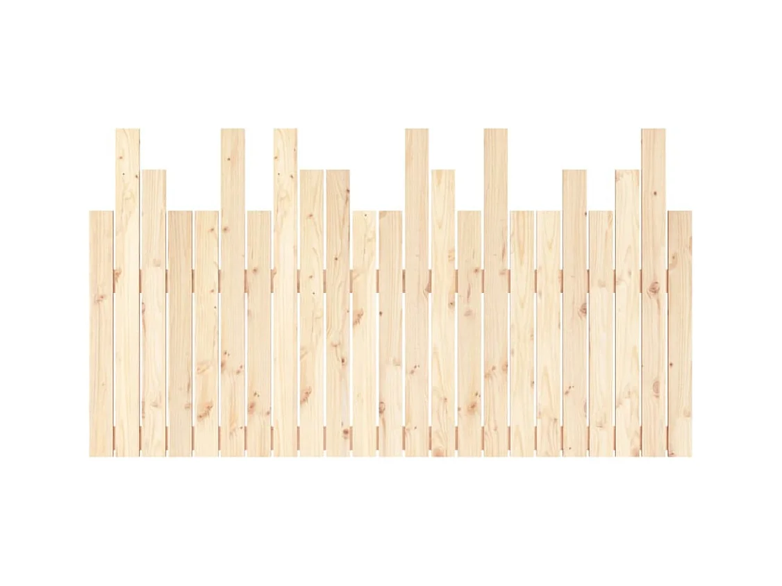 Cabecero de pared 146,5x3x80 cm Madera maciza de pino