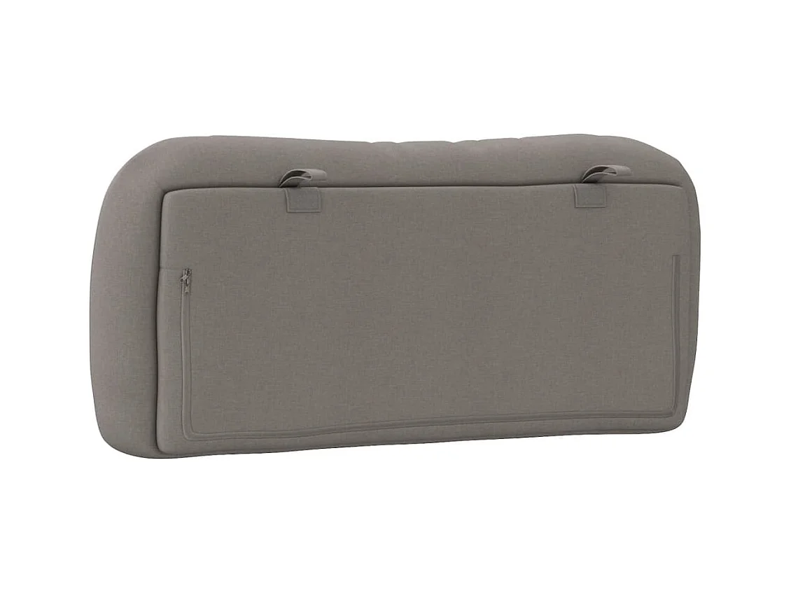 Cojín cabecero tela color topo 90 cm