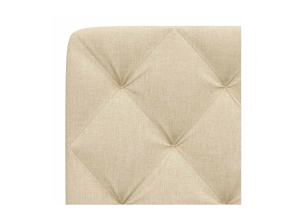 Coussin de tête de lit crème 120 cm tissu