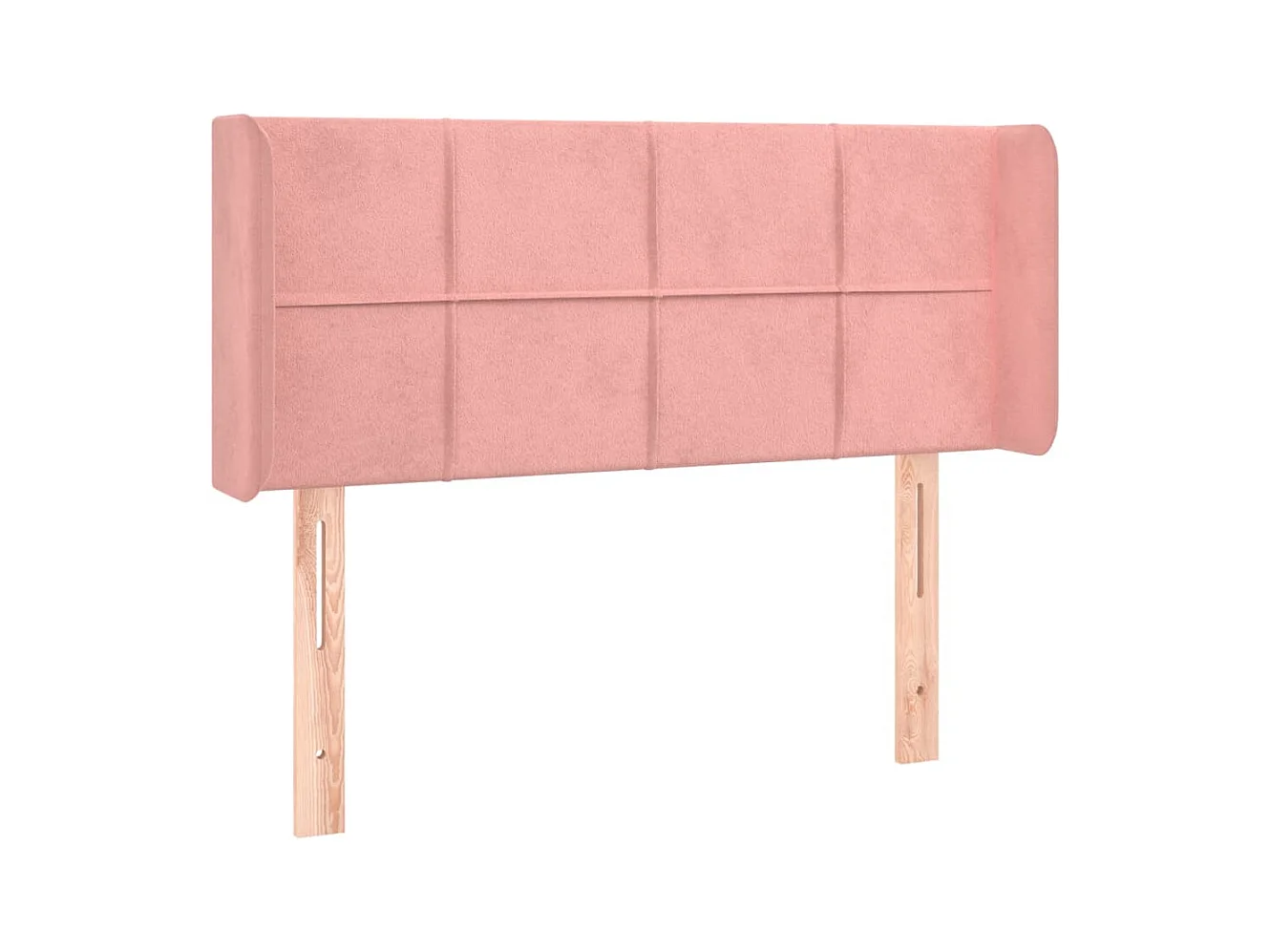 LED Hoofdbord Roze 93x16x78/88 cm Fluweel