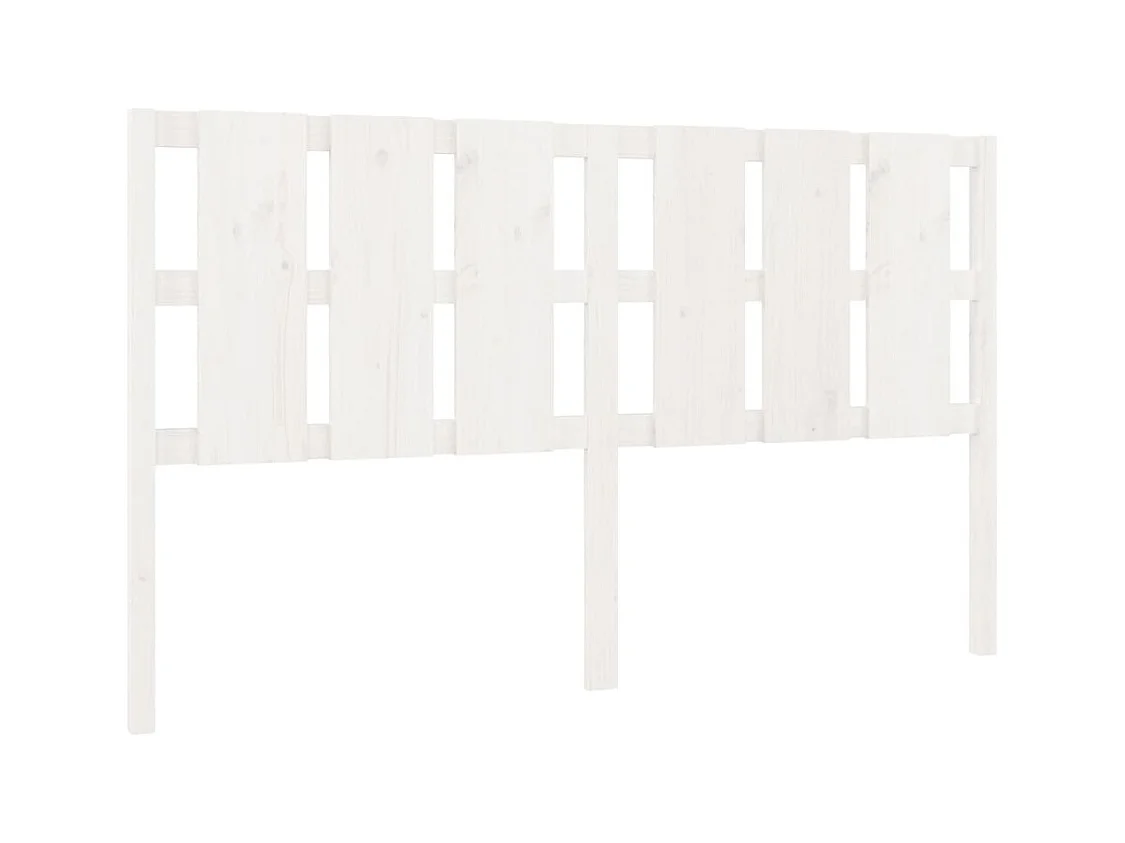 Cabecero blanco 165,5x4x100 cm madera maciza de pino