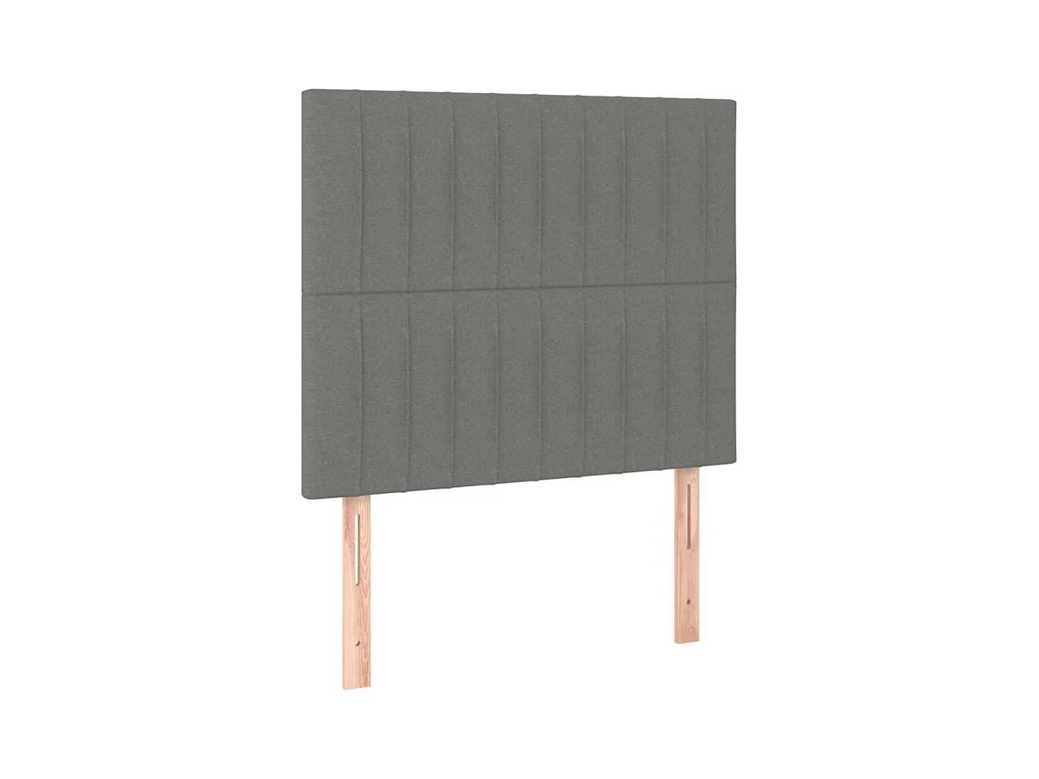 LED hoofdbord Donkergrijs 100x5x118/128 cm Stof