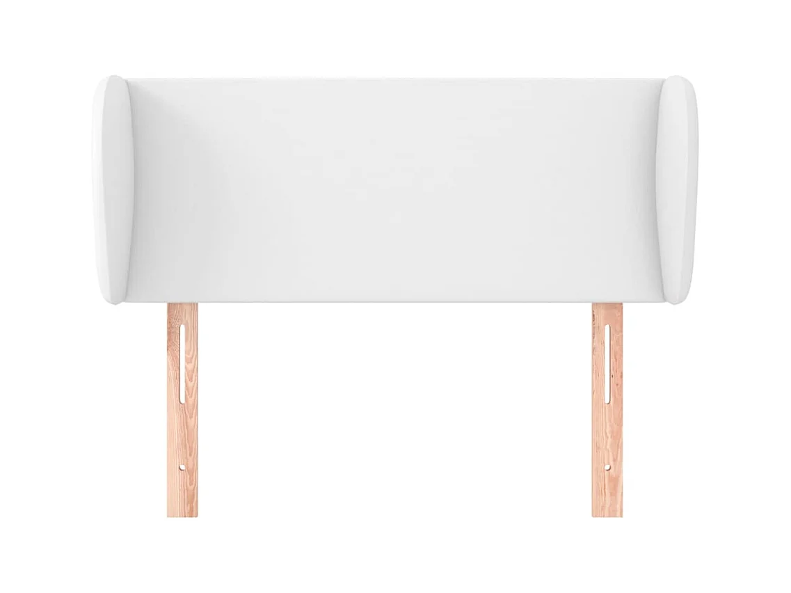 Hoofdbord met vleugels Wit 103x23x78/88 cm Kunstleer