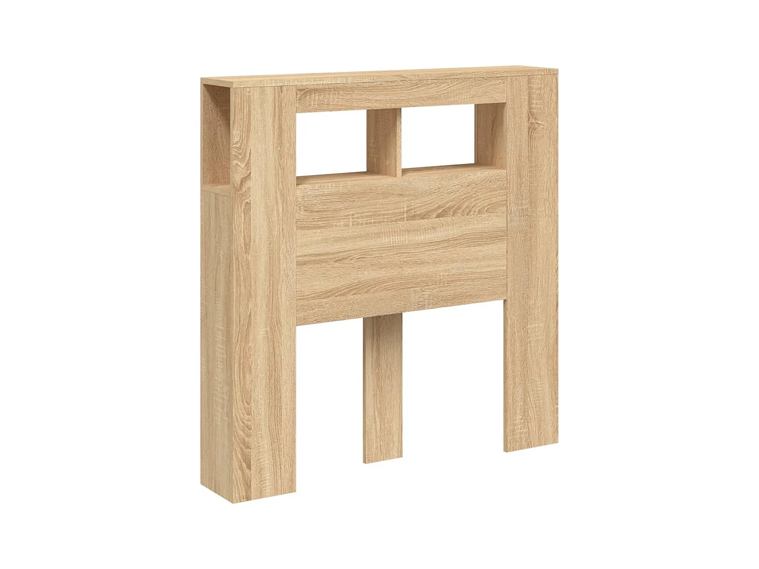 Tête de lit à LED chêne sonoma 100x18,5x103,5cm bois ingénierie