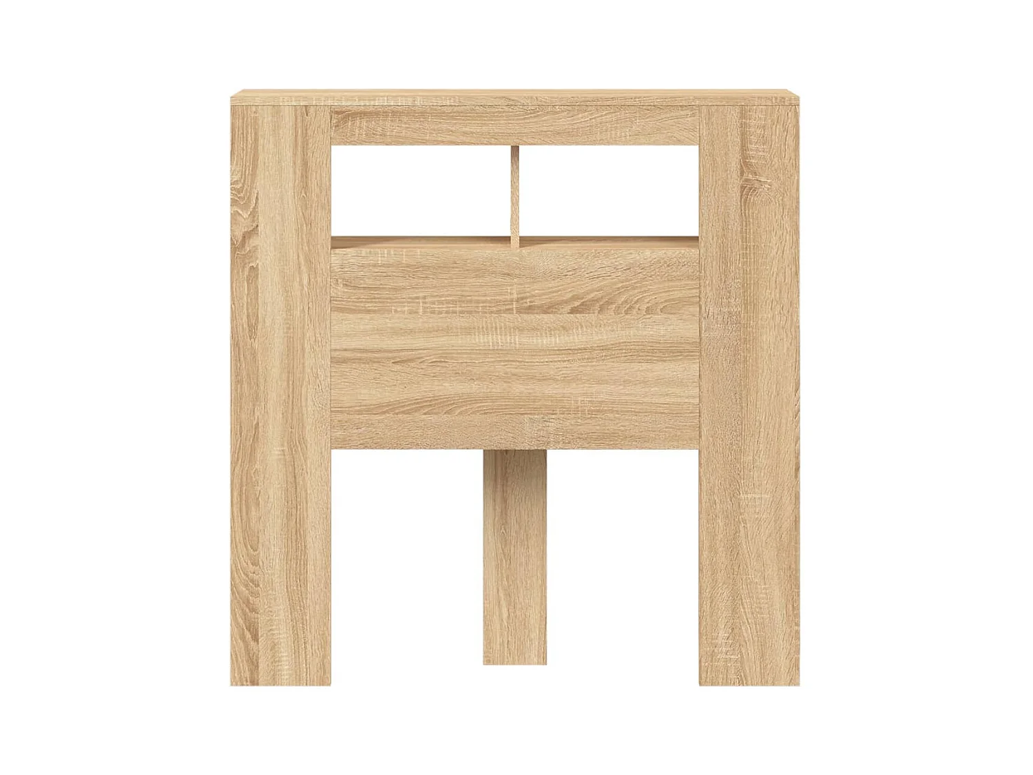 Tête de lit à LED chêne sonoma 100x18,5x103,5cm bois ingénierie