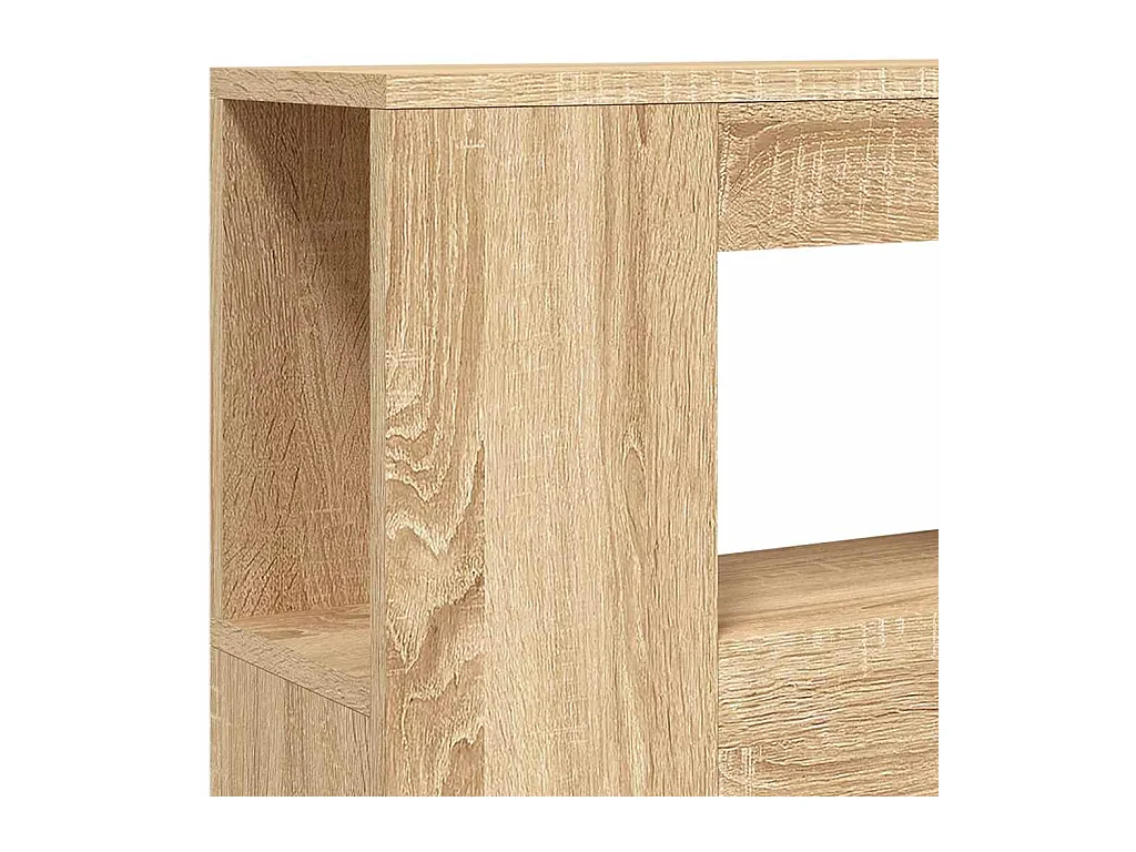 Tête de lit à LED chêne sonoma 100x18,5x103,5cm bois ingénierie